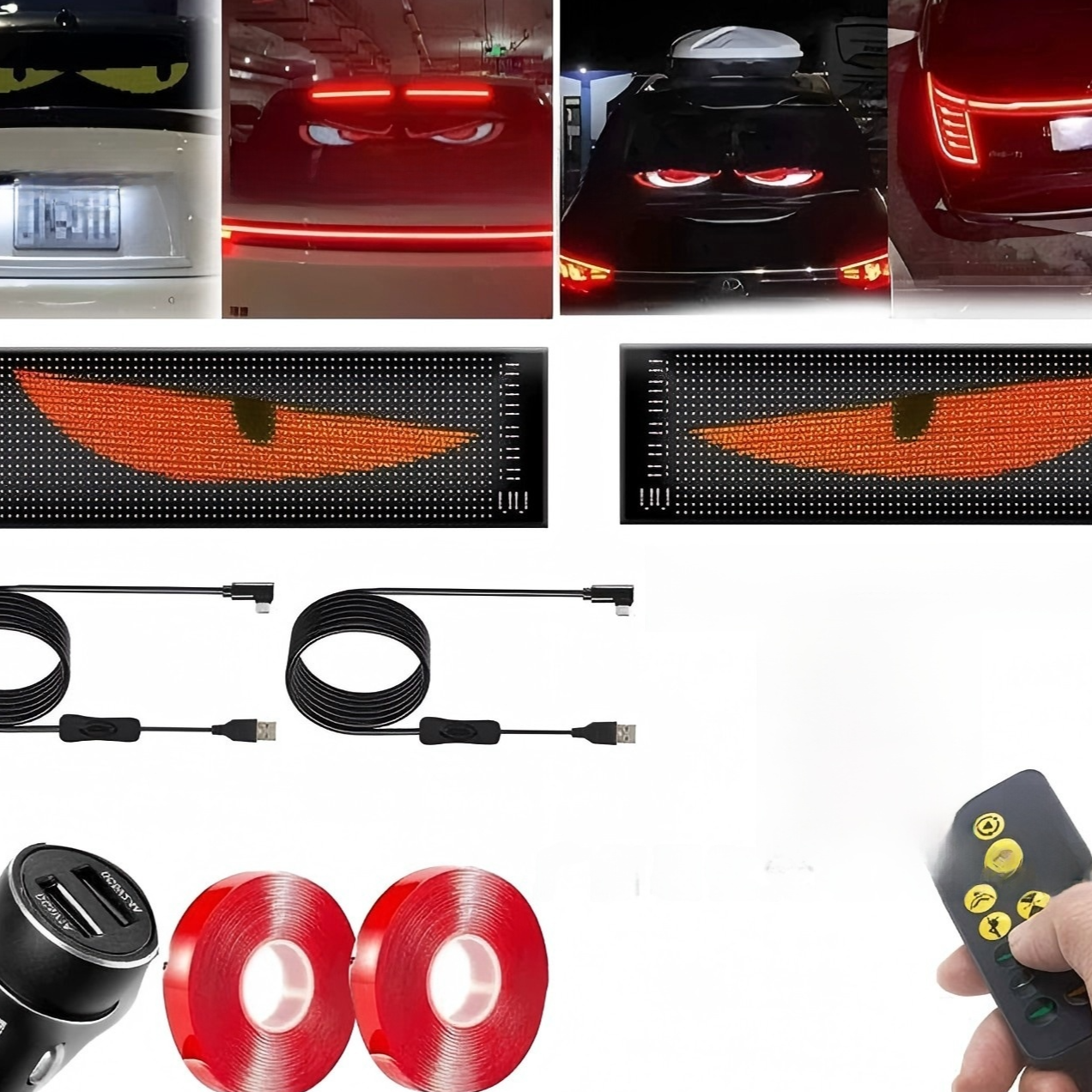Car Window LED Flexible Advertising Display Screen