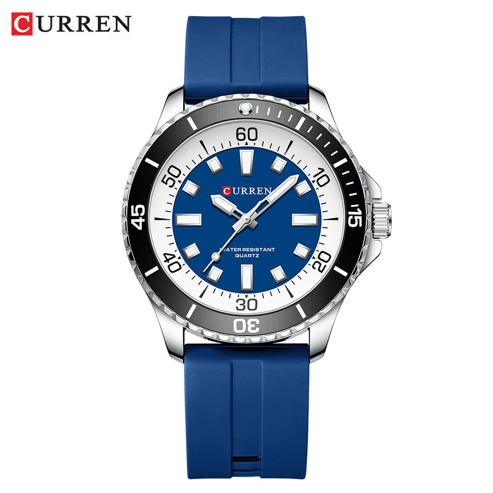 CURREN Men's Round Waterproof Quartz Watch