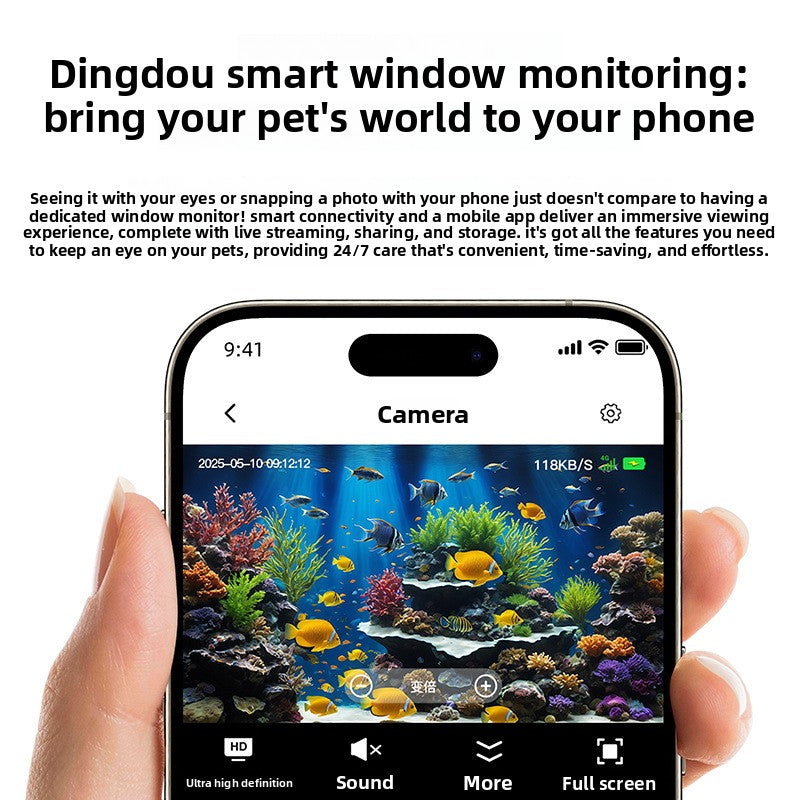Window Mount Pet Surveillance Camera