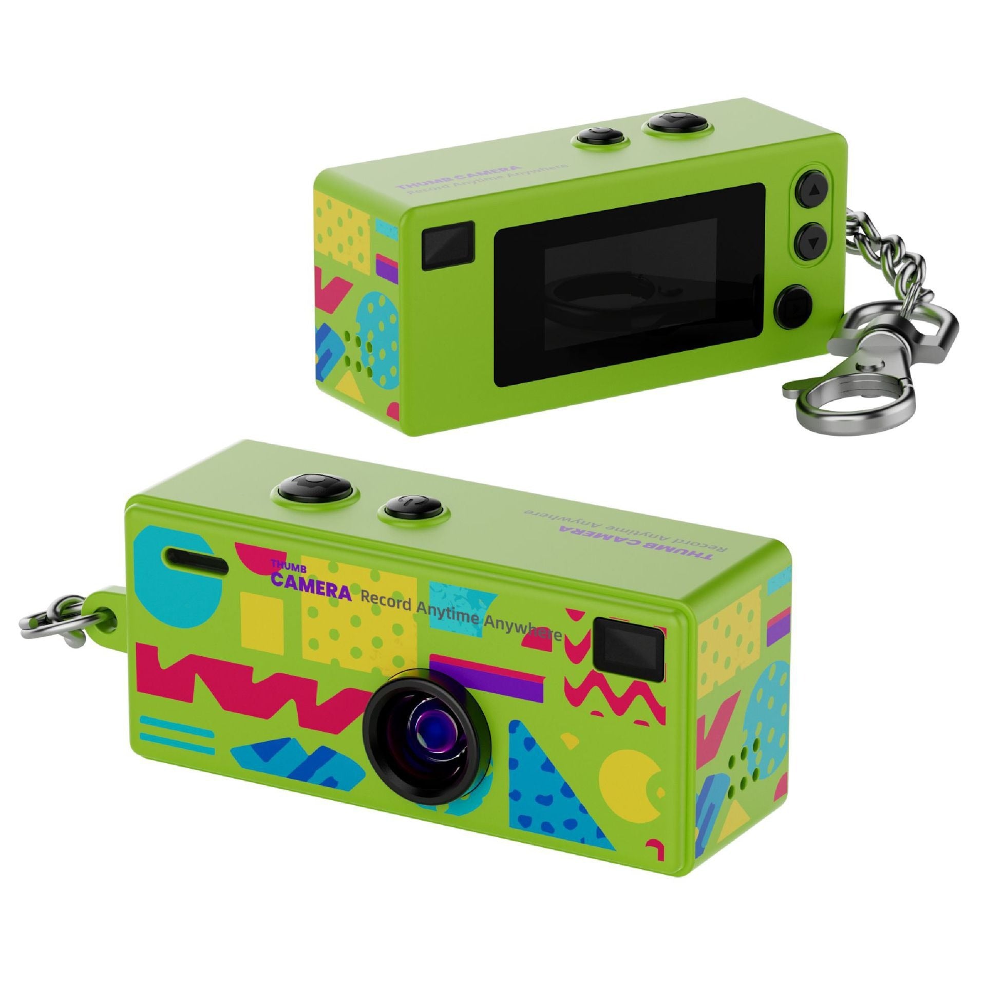 HD Thumb Camera High-Definition CCD Sensor: Captures clear, vibrant images with reliable color accuracy.