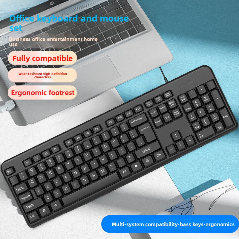 Wired USB Office Membrane Keyboard