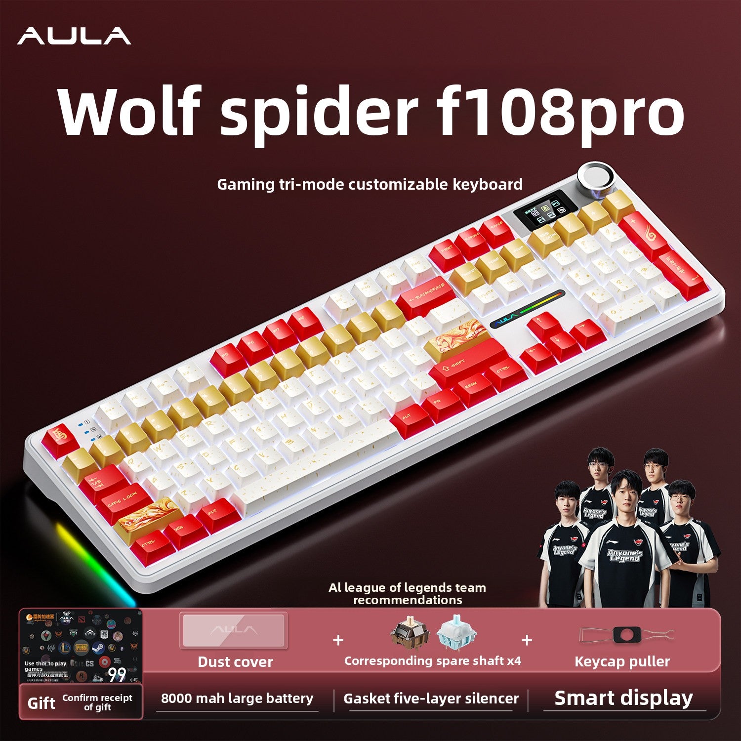 Customized Mechanical Keyboard Wireless Bluetooth