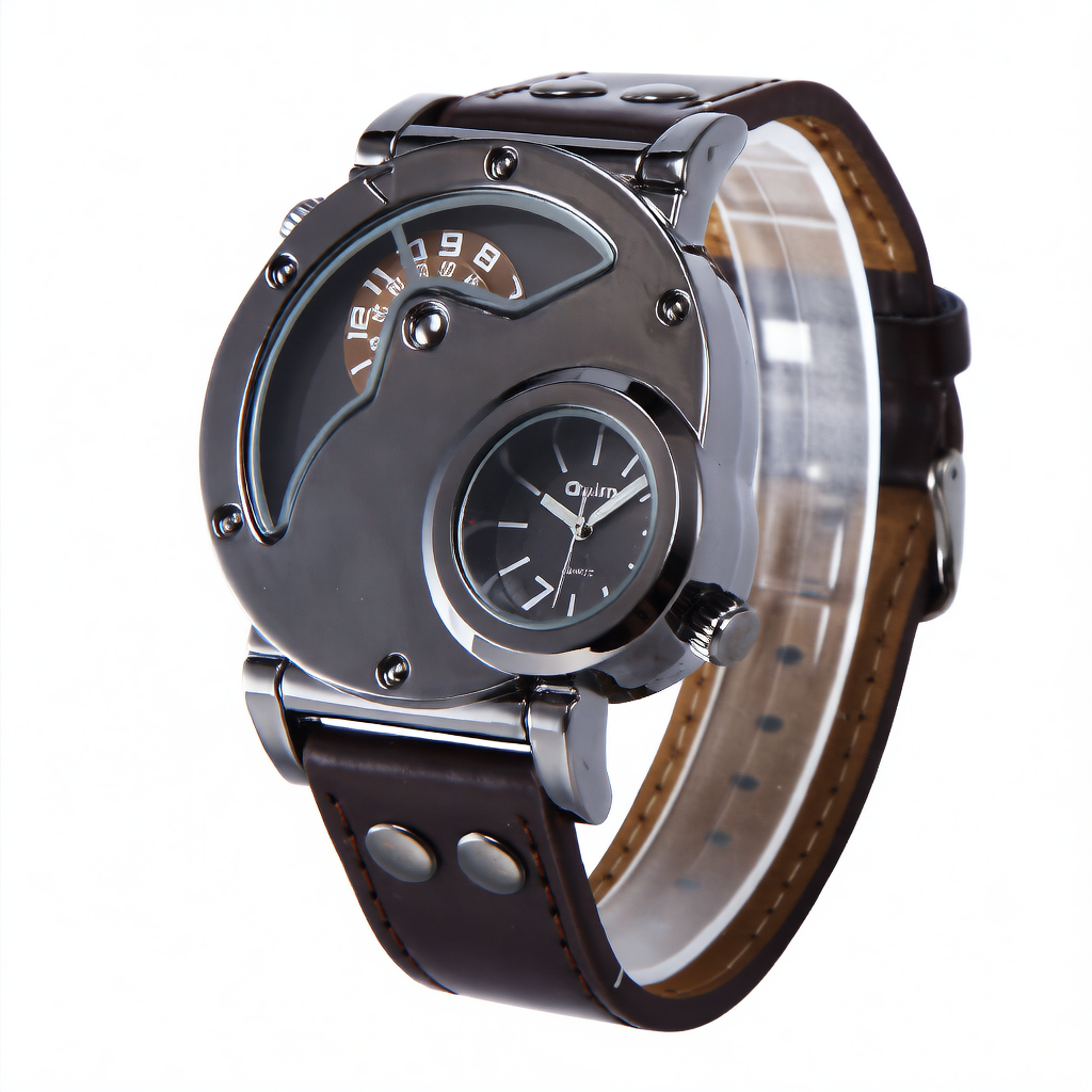 Men's Dual Time Zone Quartz Watch