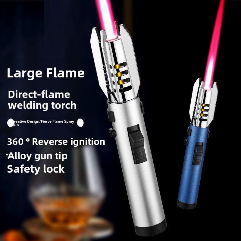 Inflatable spray gun lighter