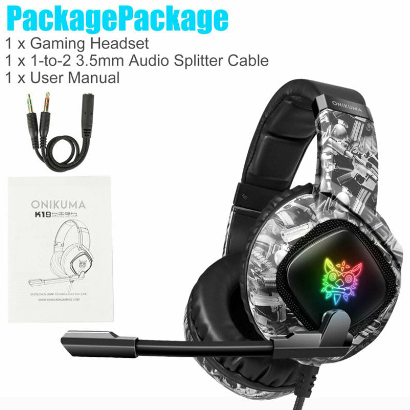 ONIKUMA K19 RGB Gaming Headset