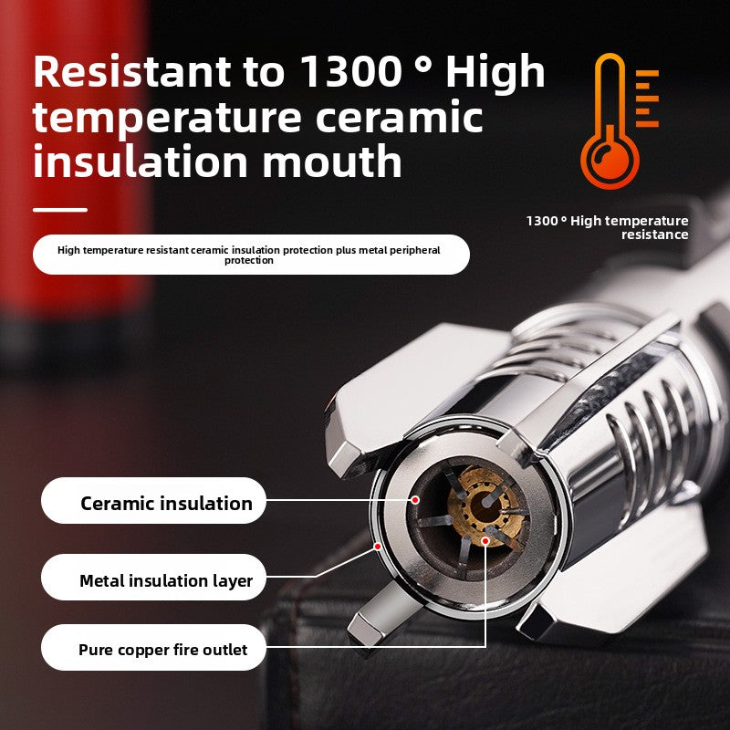 Inflatable spray gun lighter