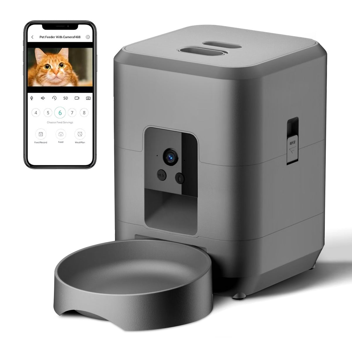 Automatic Pet Food Dispenser with WIFI Control