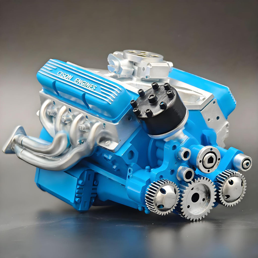 V8 Engine Model Resin Craft Desktop Ornament