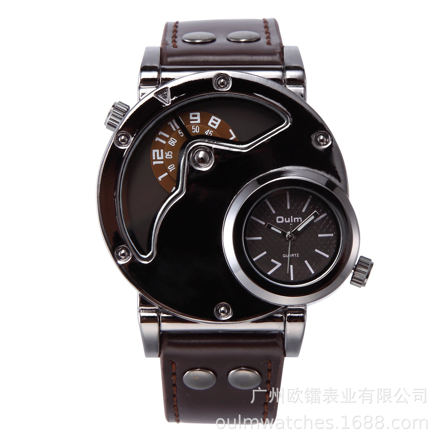 Men's Dual Time Zone Quartz Watch