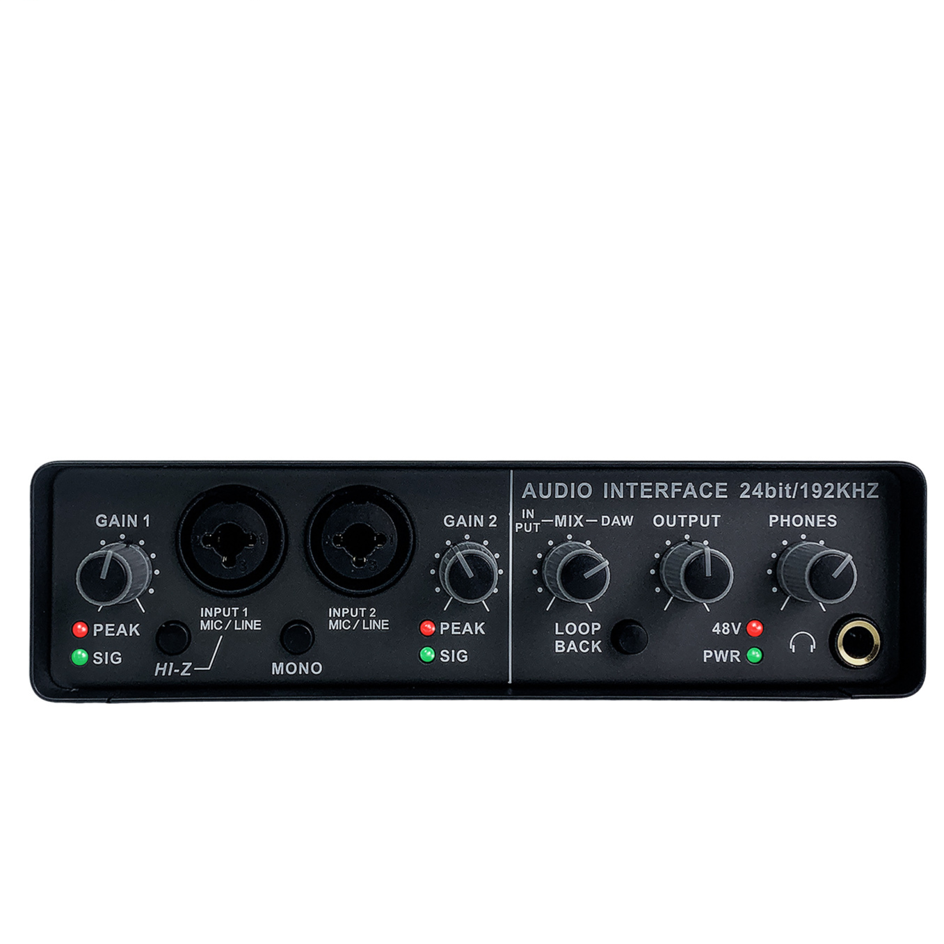 Professional External USB Sound Card with 48V Phantom Power