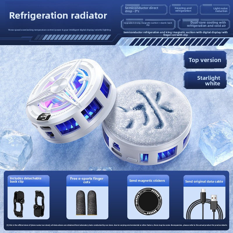 Smartphone Cooling Fan, USB Powered, Operates Quietly, Designed for Mobile Gaming, As a Radiator for Phones.