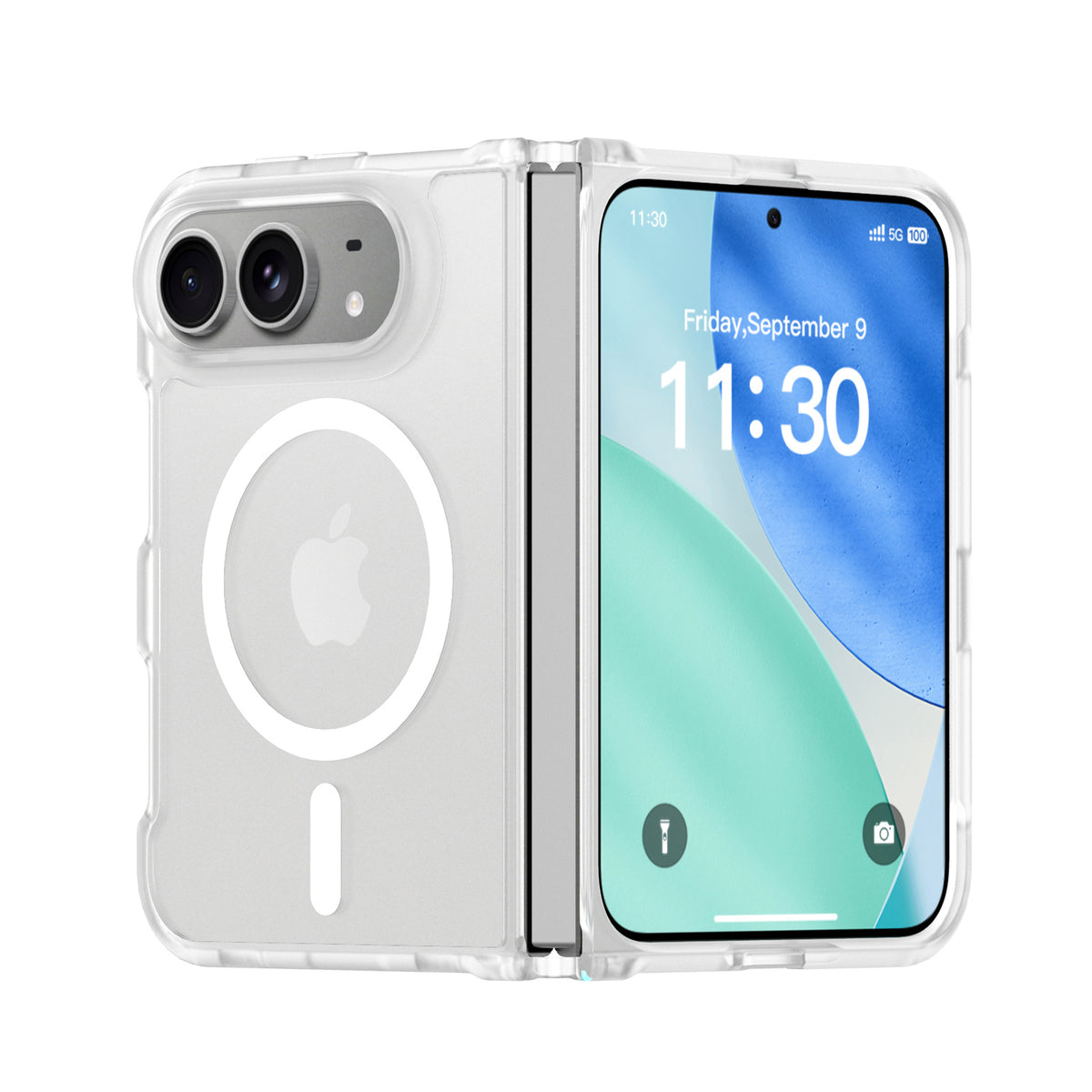 Mobile phone magnetic suction protective sleeve
