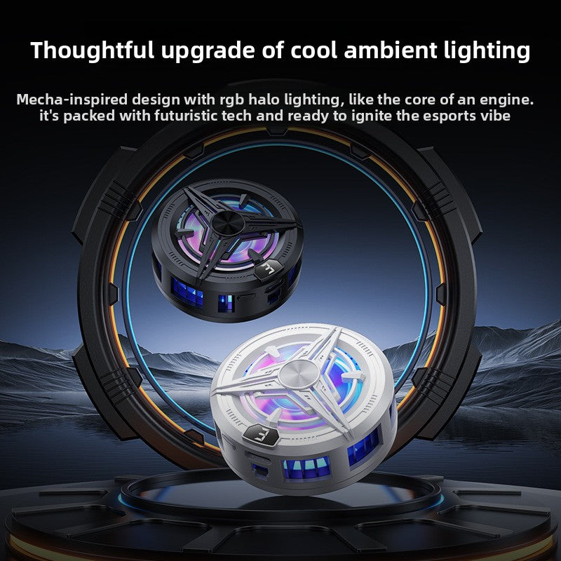 Smartphone Cooling Fan, USB Powered, Operates Quietly, Designed for Mobile Gaming, As a Radiator for Phones.