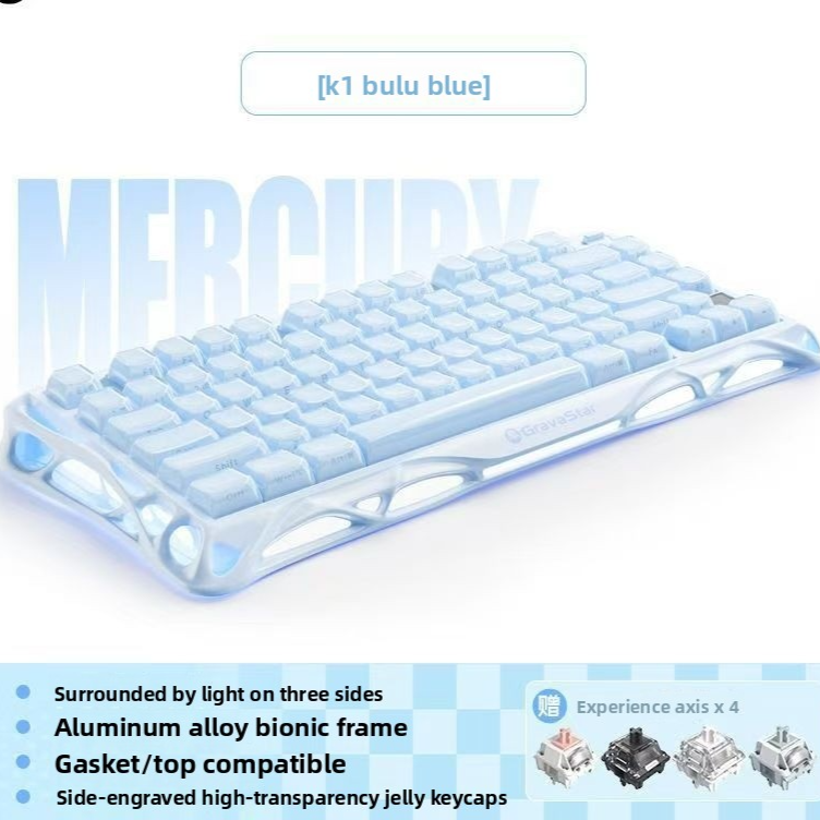 Wireless Mechanical Gaming Keyboard RGB Backlit