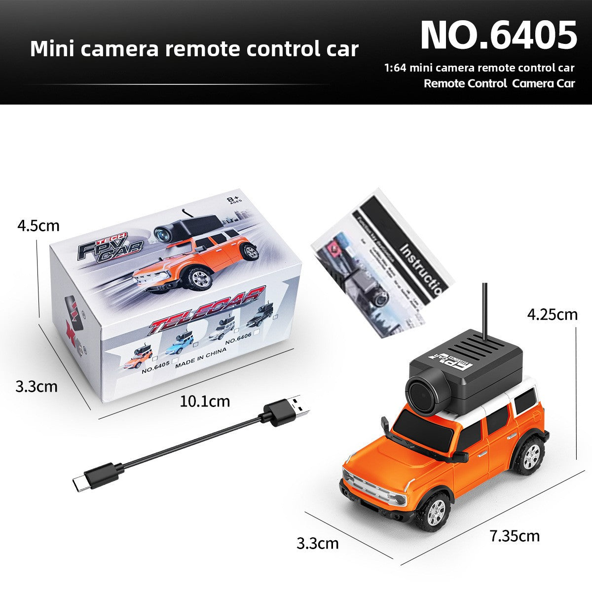 Mini FPV RC Car with Camera and APP Control