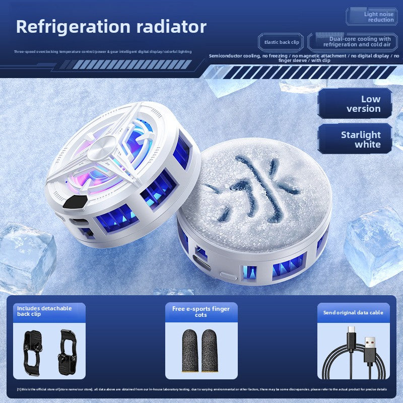 Smartphone Cooling Fan, USB Powered, Operates Quietly, Designed for Mobile Gaming, As a Radiator for Phones.