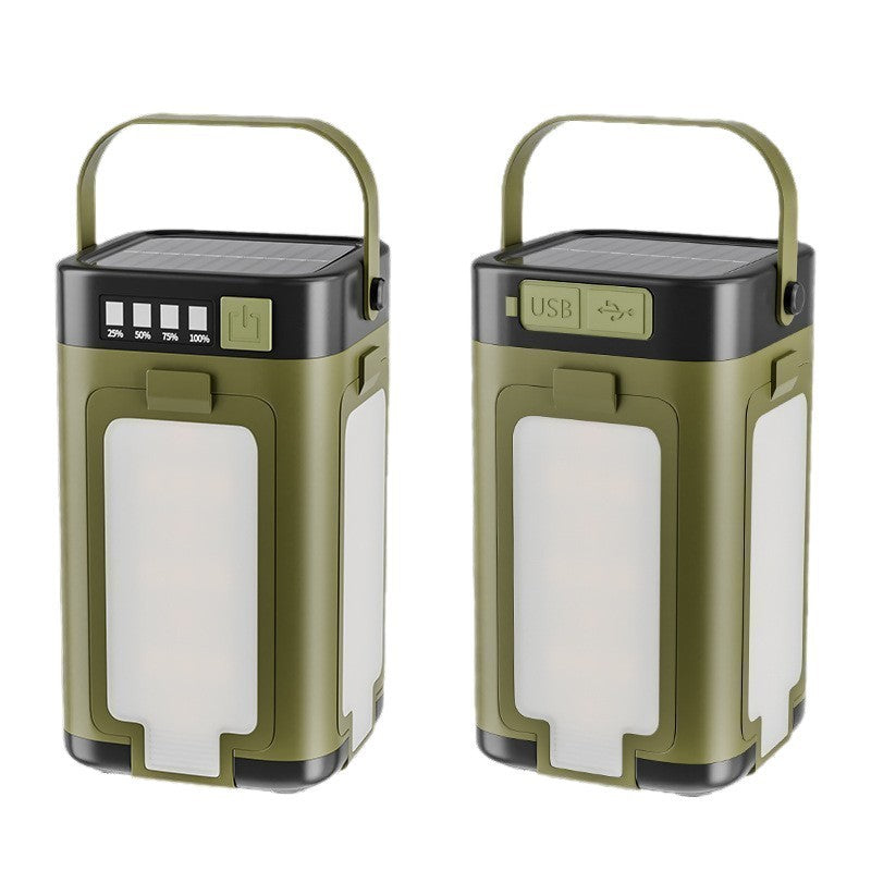 Camping lights with solar energy