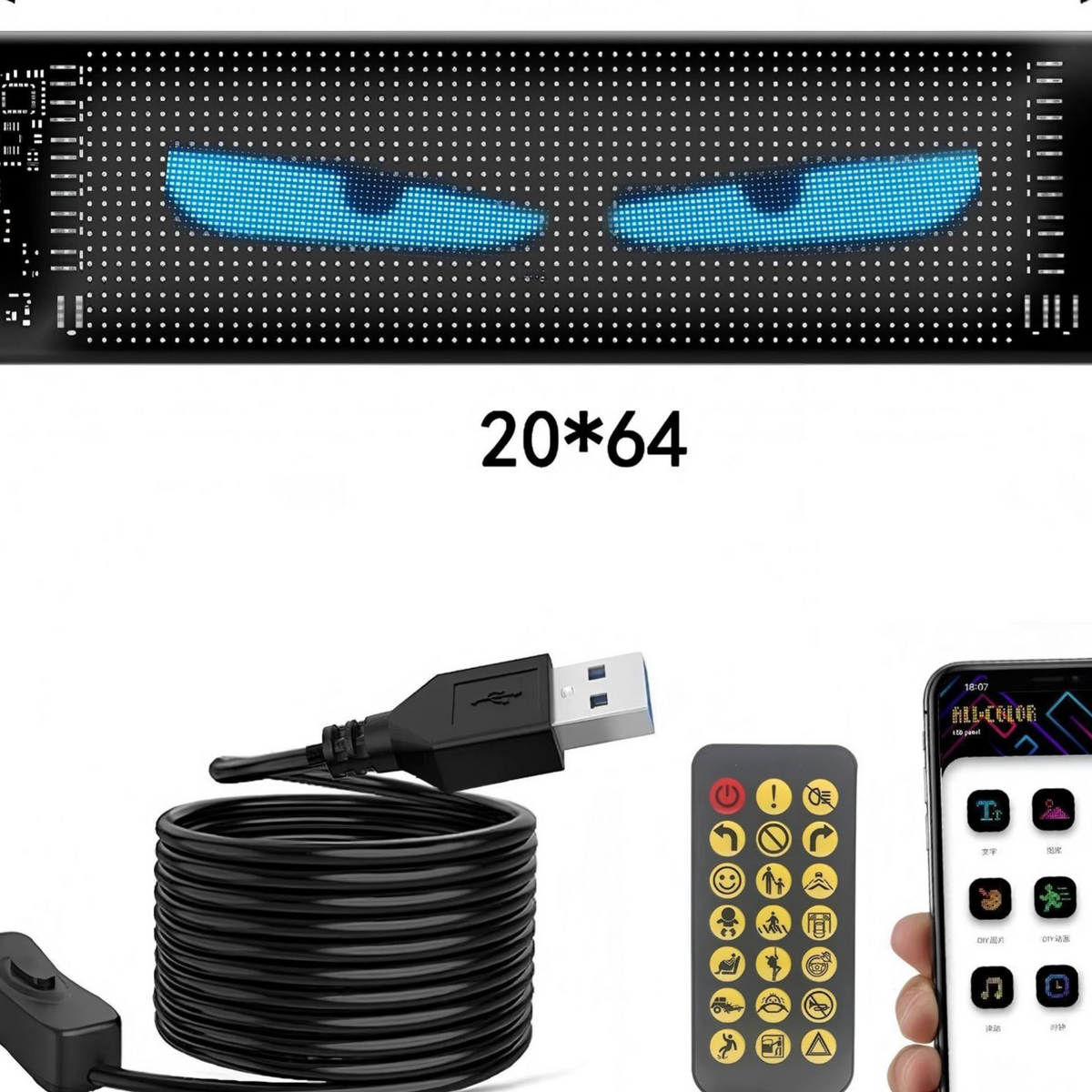 Car Window LED Flexible Advertising Display Screen