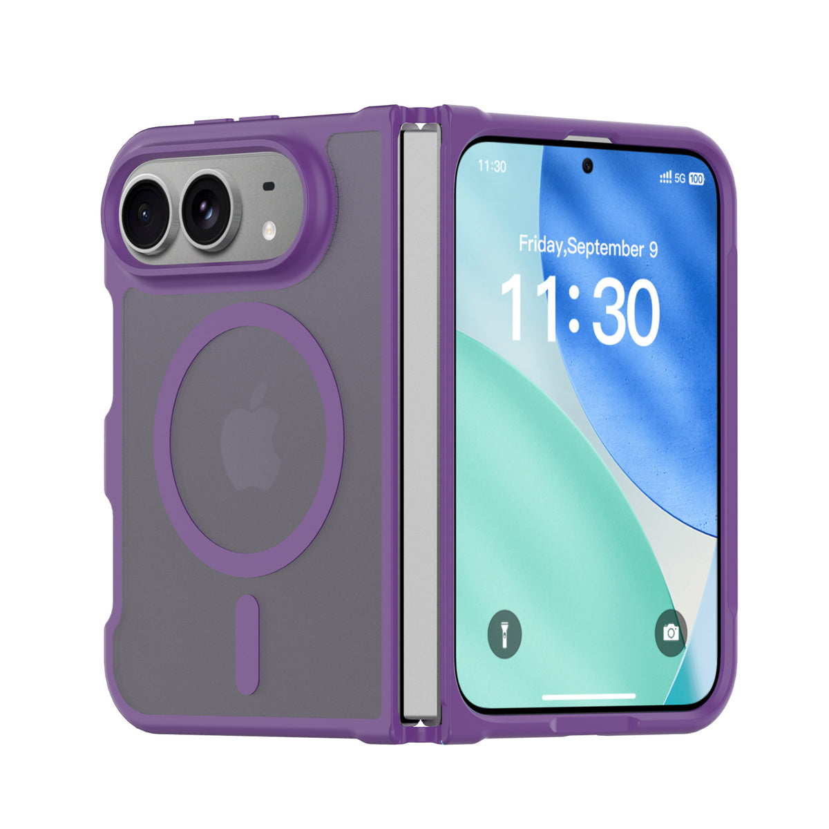 Mobile phone magnetic suction protective sleeve