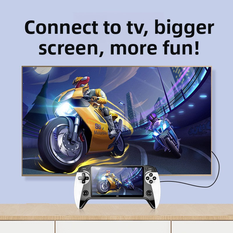 High-definition screen handheld game console