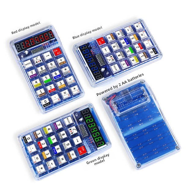 DIY Electronic Calculator Making Kit with LED Display
