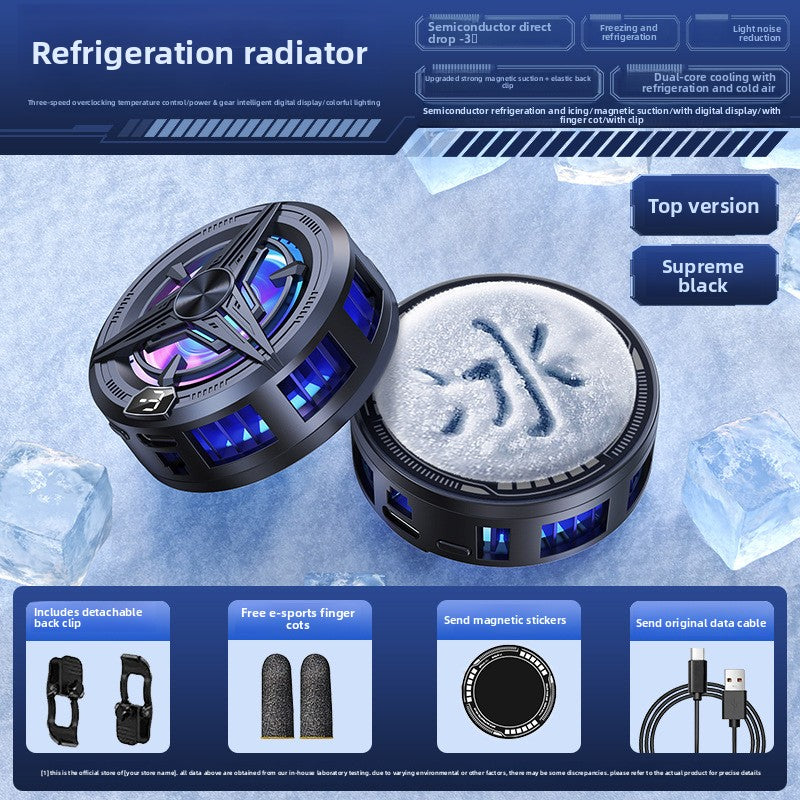 Smartphone Cooling Fan, USB Powered, Operates Quietly, Designed for Mobile Gaming, As a Radiator for Phones.