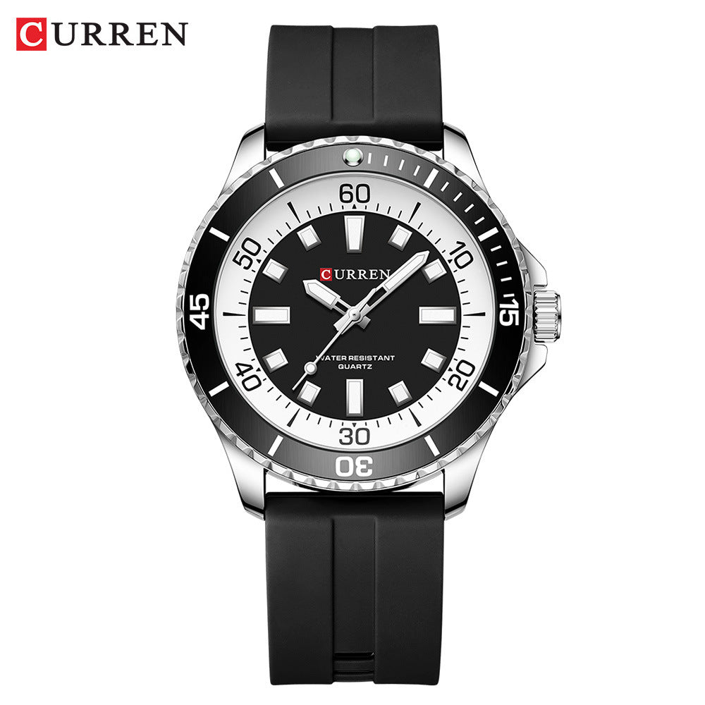 CURREN Men's Round Waterproof Quartz Watch